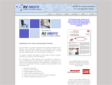 Tablet Screenshot of plcconcepts.com